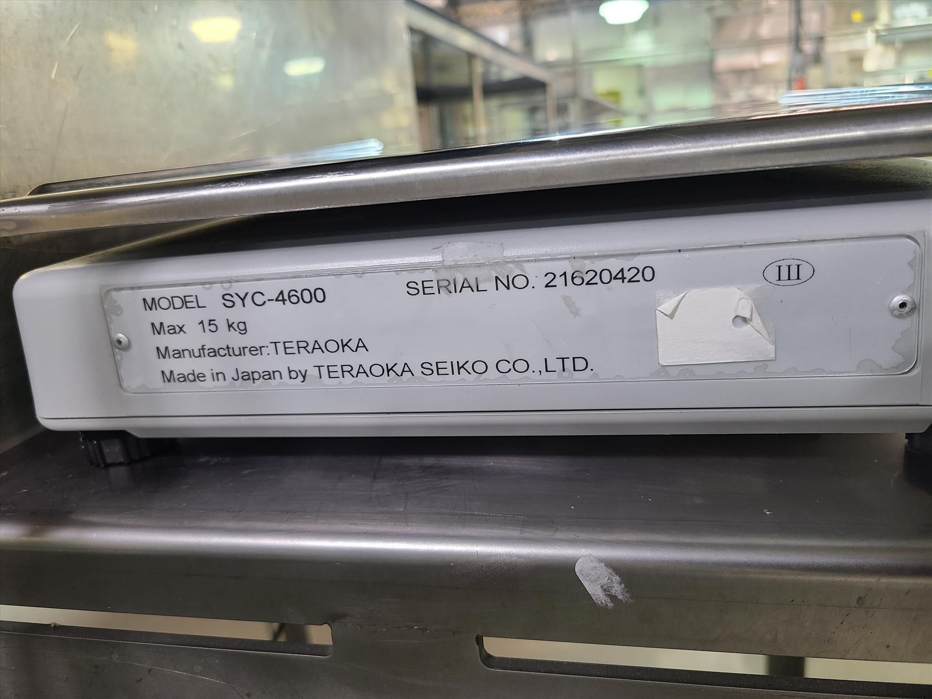 Seiko Teraoka digital computing label printing scale, mod. DPS-4600M, ser. no. 09129360 [Loc. - Image 5 of 6