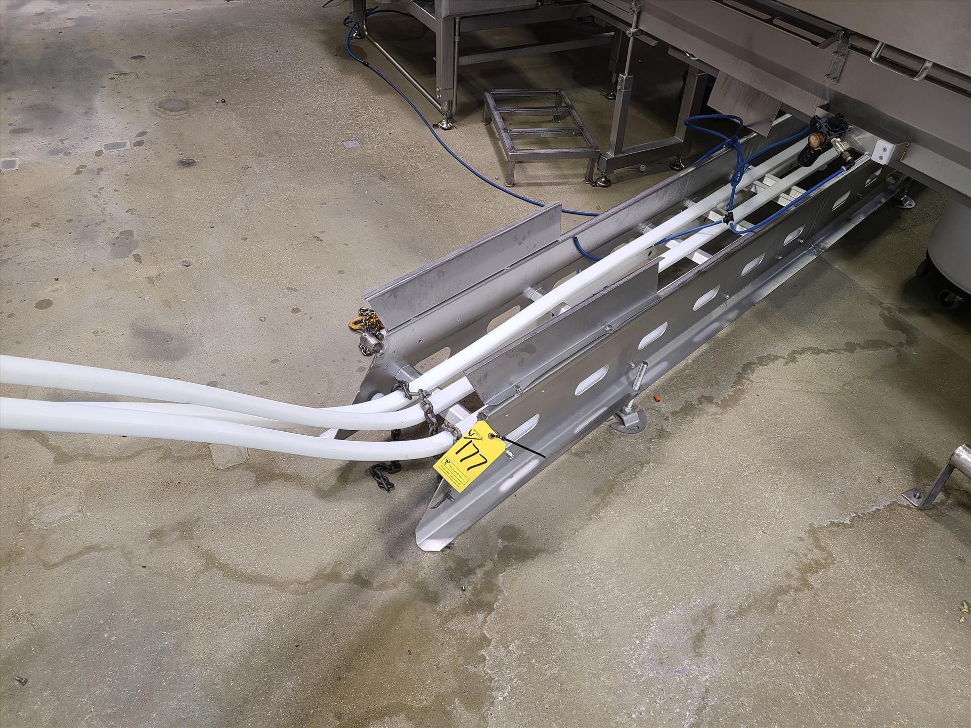 reject inclined fluted belt conveyor, approx. 12 in. x 26 ft. x 86 in. high, 0.75 hp wash-down - Image 3 of 3