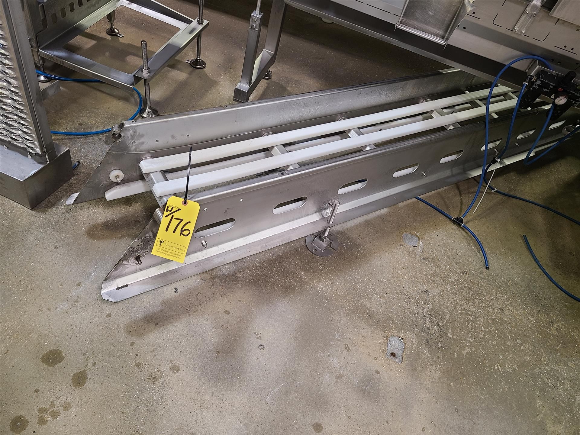 reject inclined fluted belt conveyor, approx. 12 in. x 26 ft. x 86 in. high, 0.75 hp wash-down - Image 3 of 3