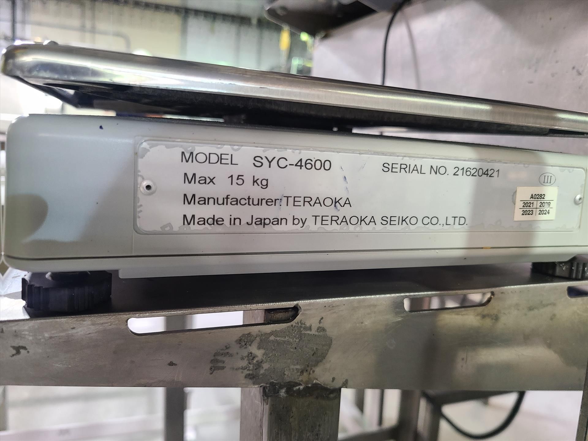 Seiko Teraoka digital computing label printing scale, mod. DPS-4600M, ser. no. 09129358 [Loc. - Image 5 of 6