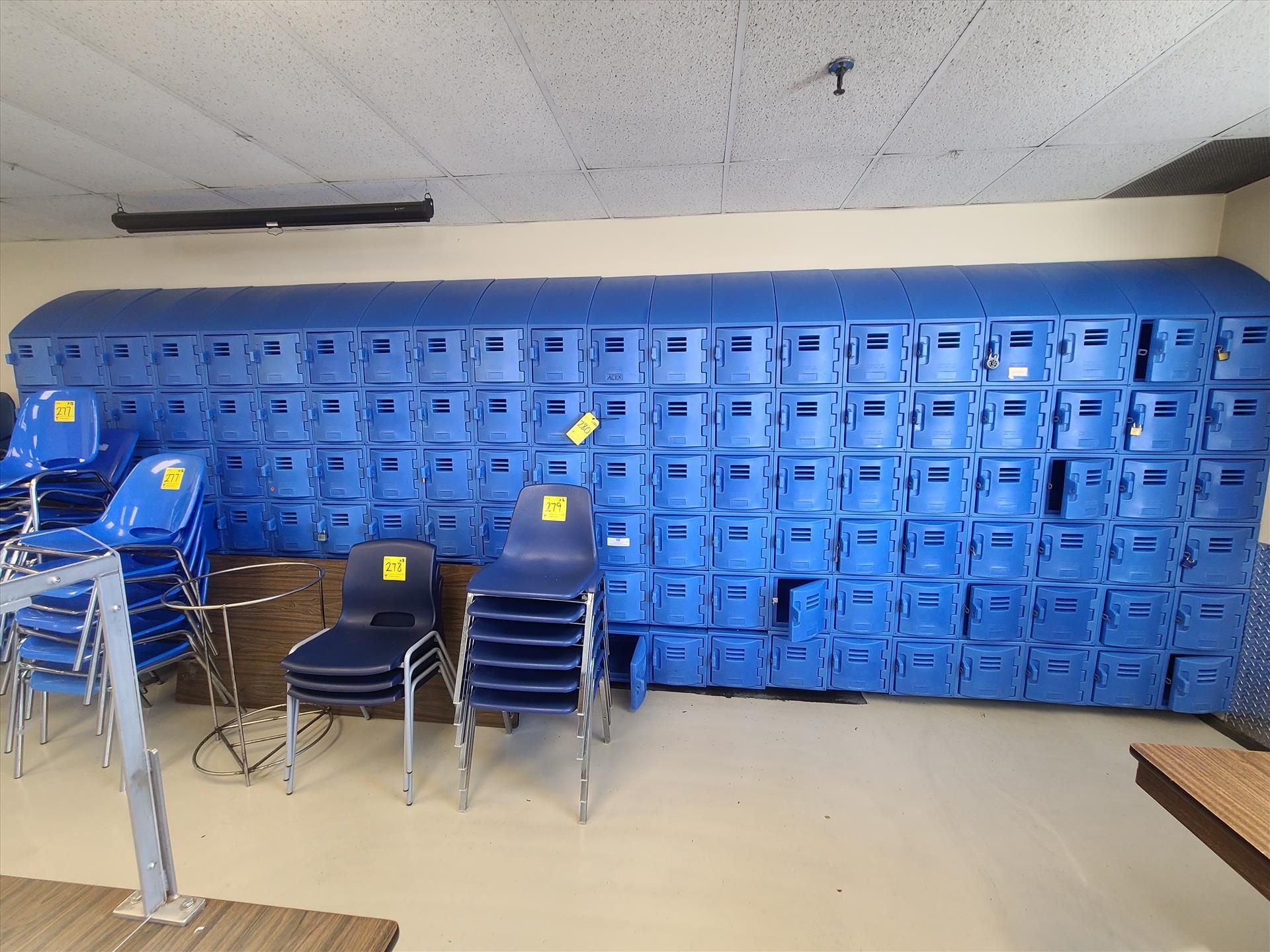 (126) Fibertech hat-box lockers [Loc. Cafeteria, 2nd Floor]