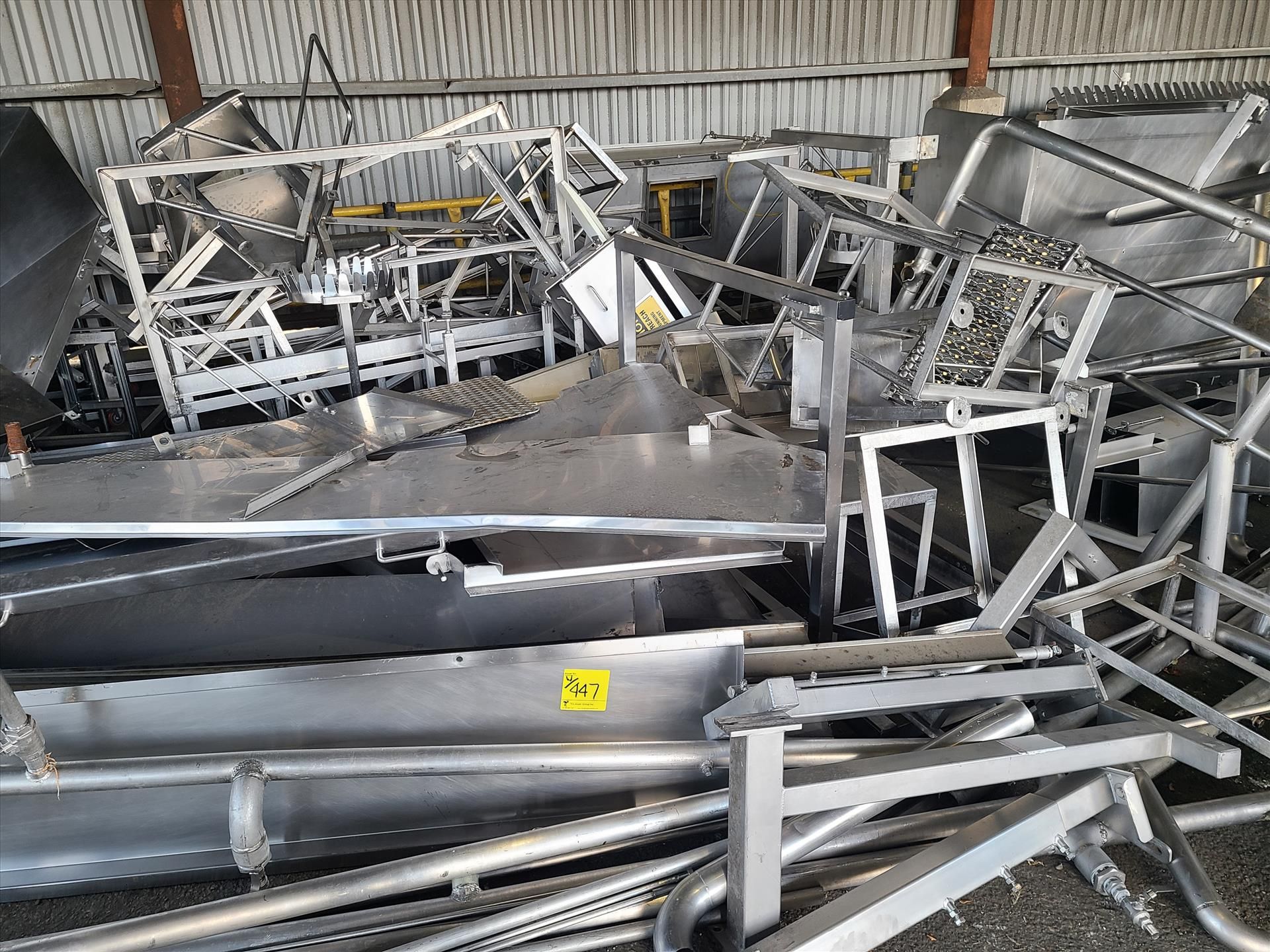 large lot of stainless steel scrap metal [Loc. Truck Bay] - Image 3 of 11