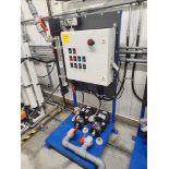 recirculating loop pump control panel c/w Viqua VP600M UV filter, 30 gpm and (2) Grundfos