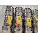 (5) Onyx airtight s/s storage container, 2 L cap. [Loc. Processing 1, Lab]