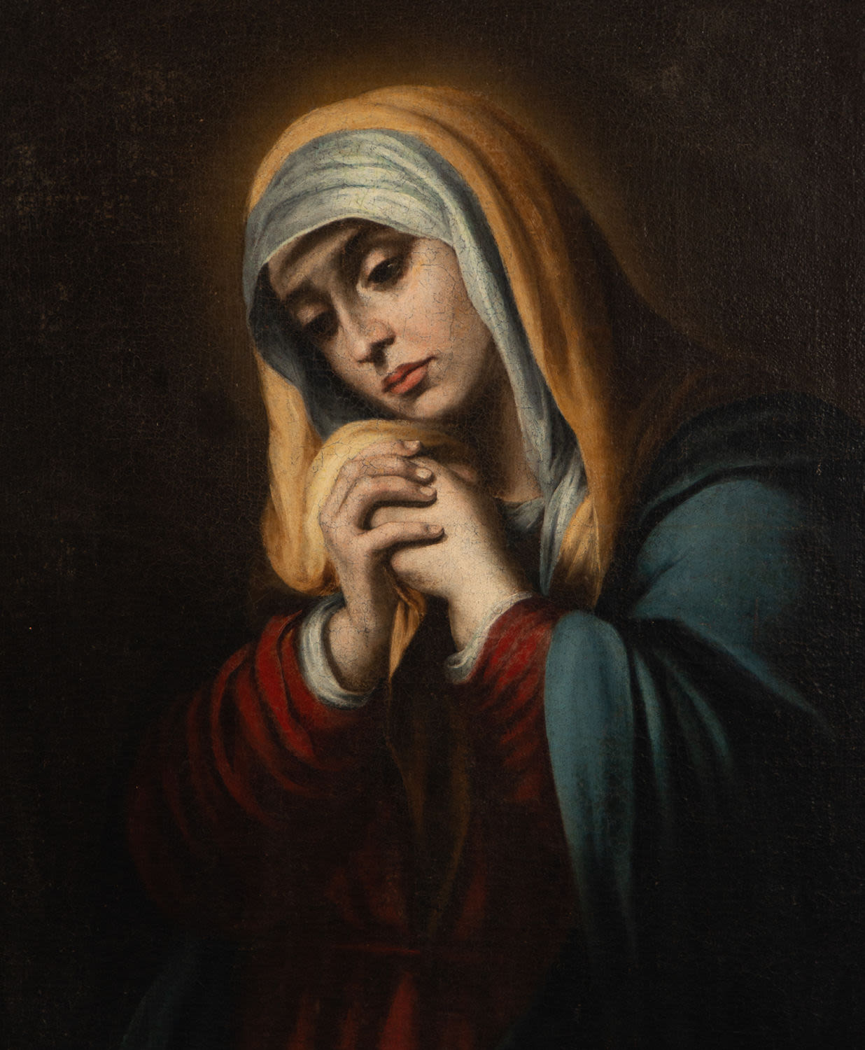 Mater Dolorosa, circle of Bartolomé Esteban Murillo, Sevillian school of the 17th century - Image 2 of 4