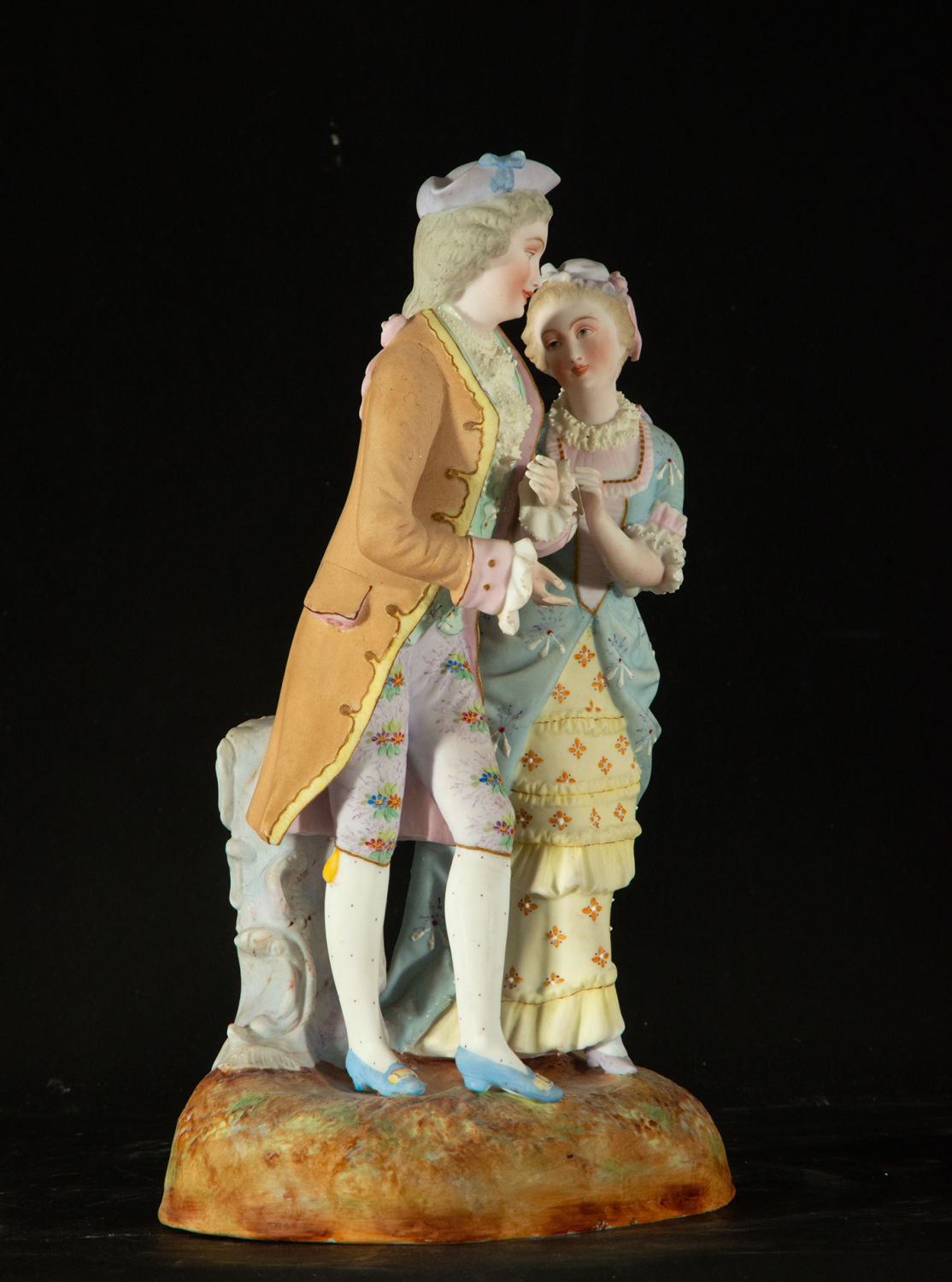 Porcelain couple in love, France, 19th century - Image 8 of 9