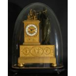 Important French Empire Clock in gilt bronze, 19th century