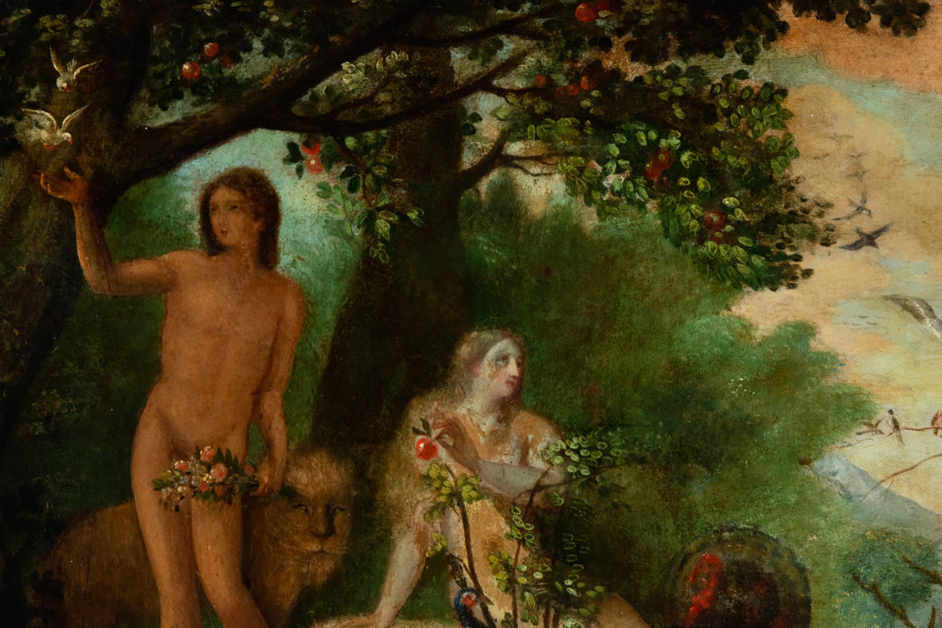 The Garden of Eden, 18th century Flemish school - Image 3 of 6