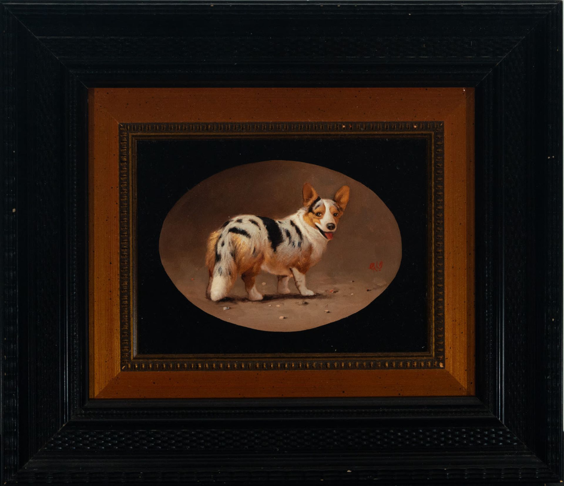 Magnificent series of six portraits of dogs, European school from the 19th - 20th century - Bild 2 aus 7