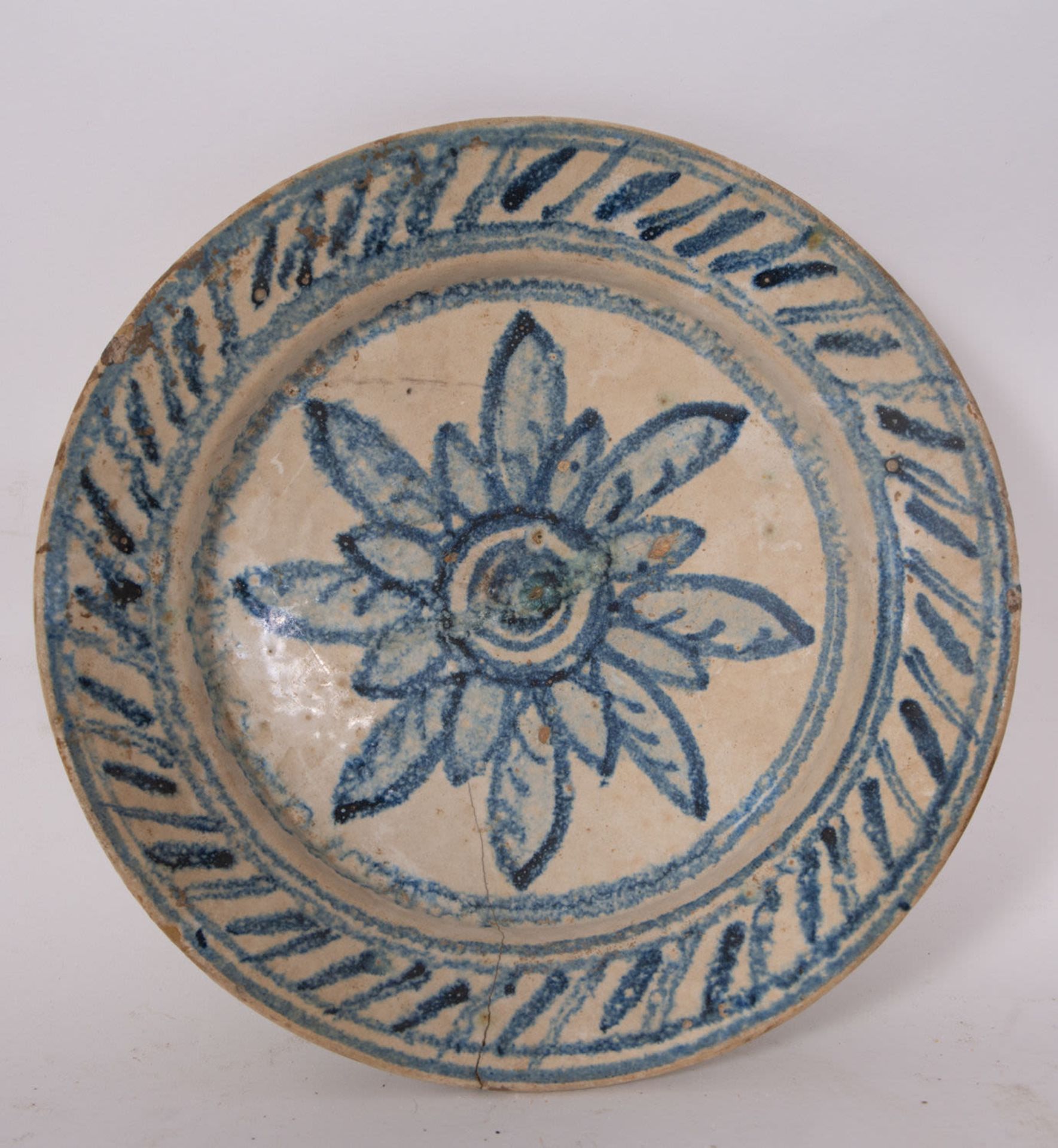 Ceramic plate, possibly Triana, 17th century