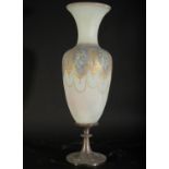 French Vase in Opaline Deco Style, 1930s-40s