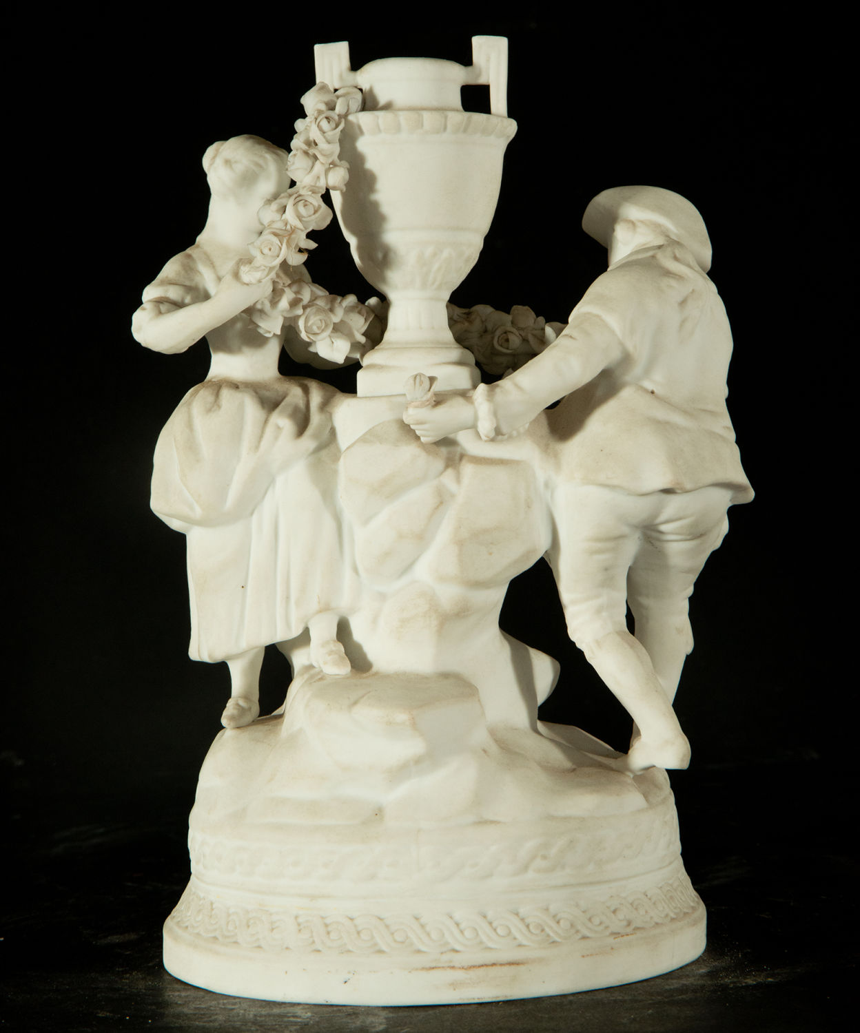 Mother with Children in biscuit porcelain, 19th century French school - Image 4 of 4
