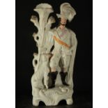 Musketeer in English porcelain, 19th century