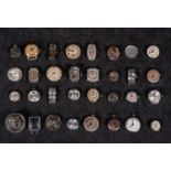 Lot of 20 parts of vintage clocks 20th century