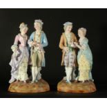 Porcelain couple in love, France, 19th century