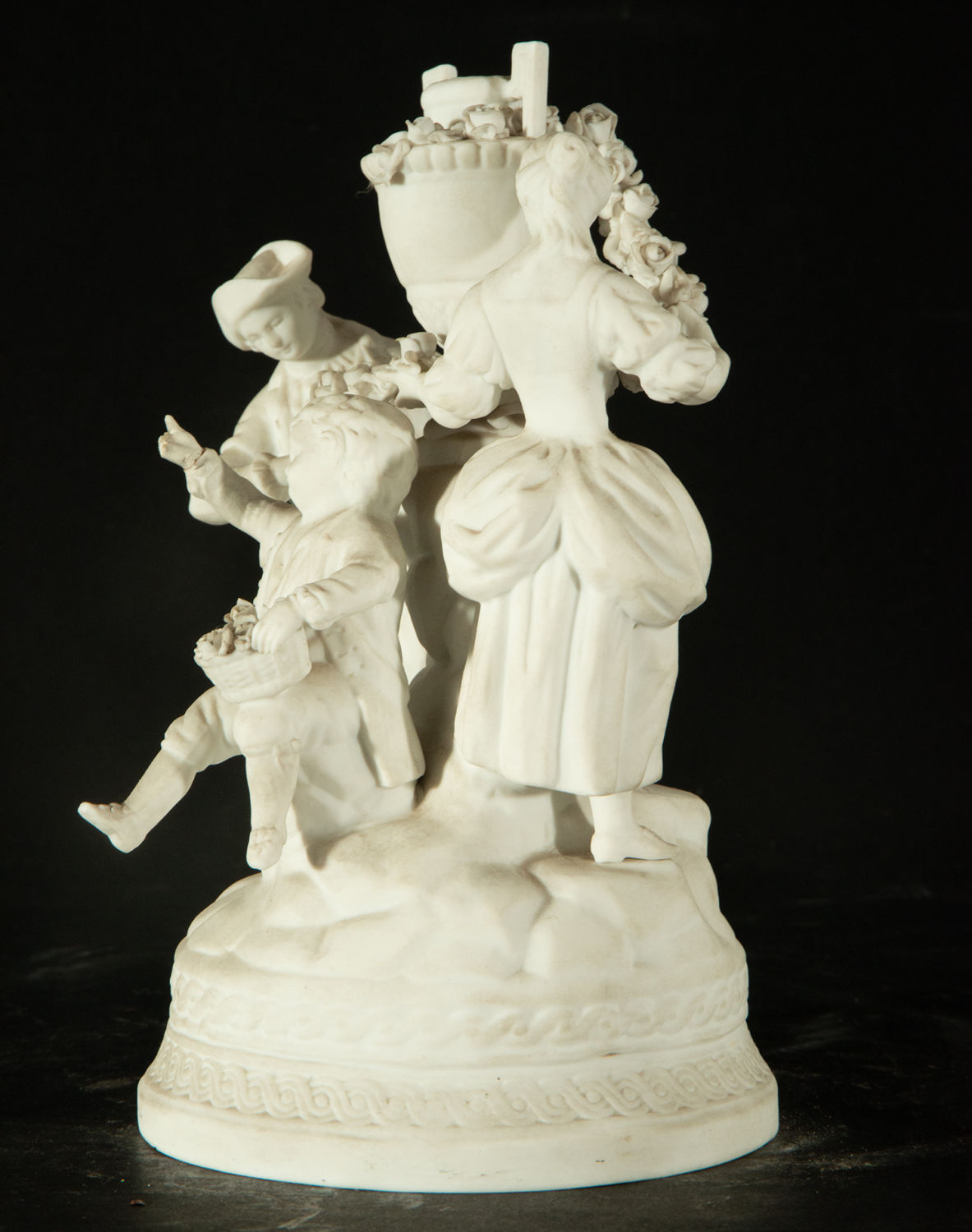 Mother with Children in biscuit porcelain, 19th century French school - Image 3 of 4