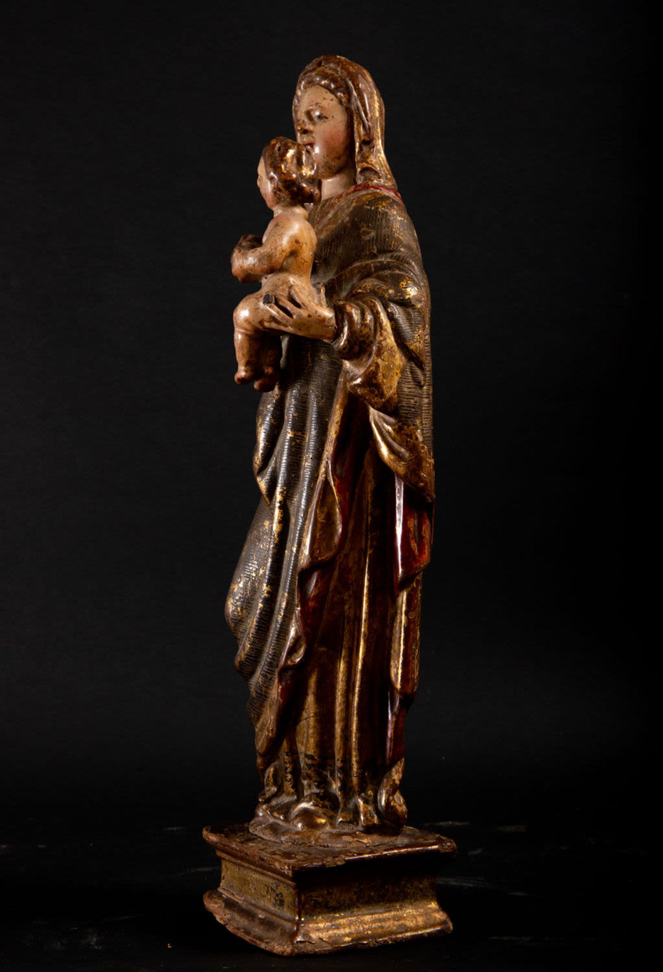 Important Virgin with Child, Burgos or Navarra, 16th century - Image 3 of 6