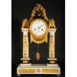 Elegant French Table Clock, Deschamps à Paris, Empire style, 19th century