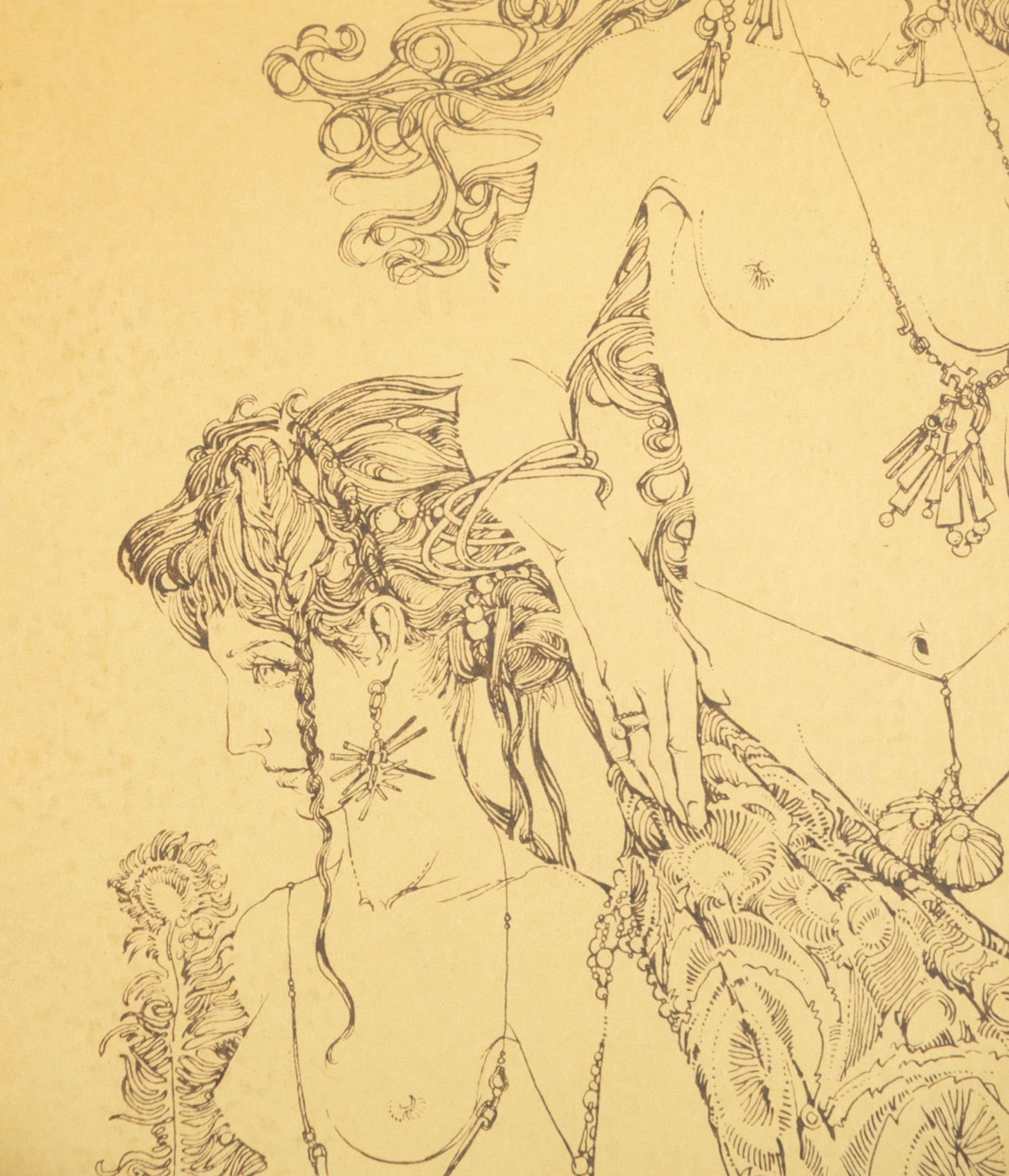 Pair of Erotic Drawings on paper, Miguel Arjona, 1971, Spanish school of the 20th century - Bild 3 aus 13