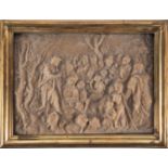 Jesus Preaching to the Shepherds, alabaster relief, 17th century Mechelen school