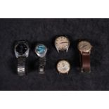 Lot of 5 vintage watches 20th century