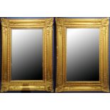 Large Pair of French Louis XV Frames transformed into mirrors, 19th century