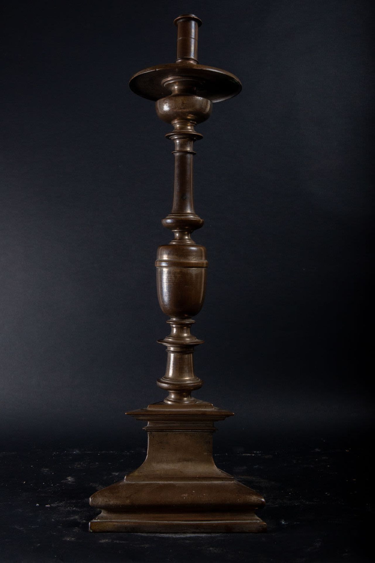 Important Pair of Bronze Plateresque Candelabra, Valladolid, Spain, 16th century - Image 5 of 5