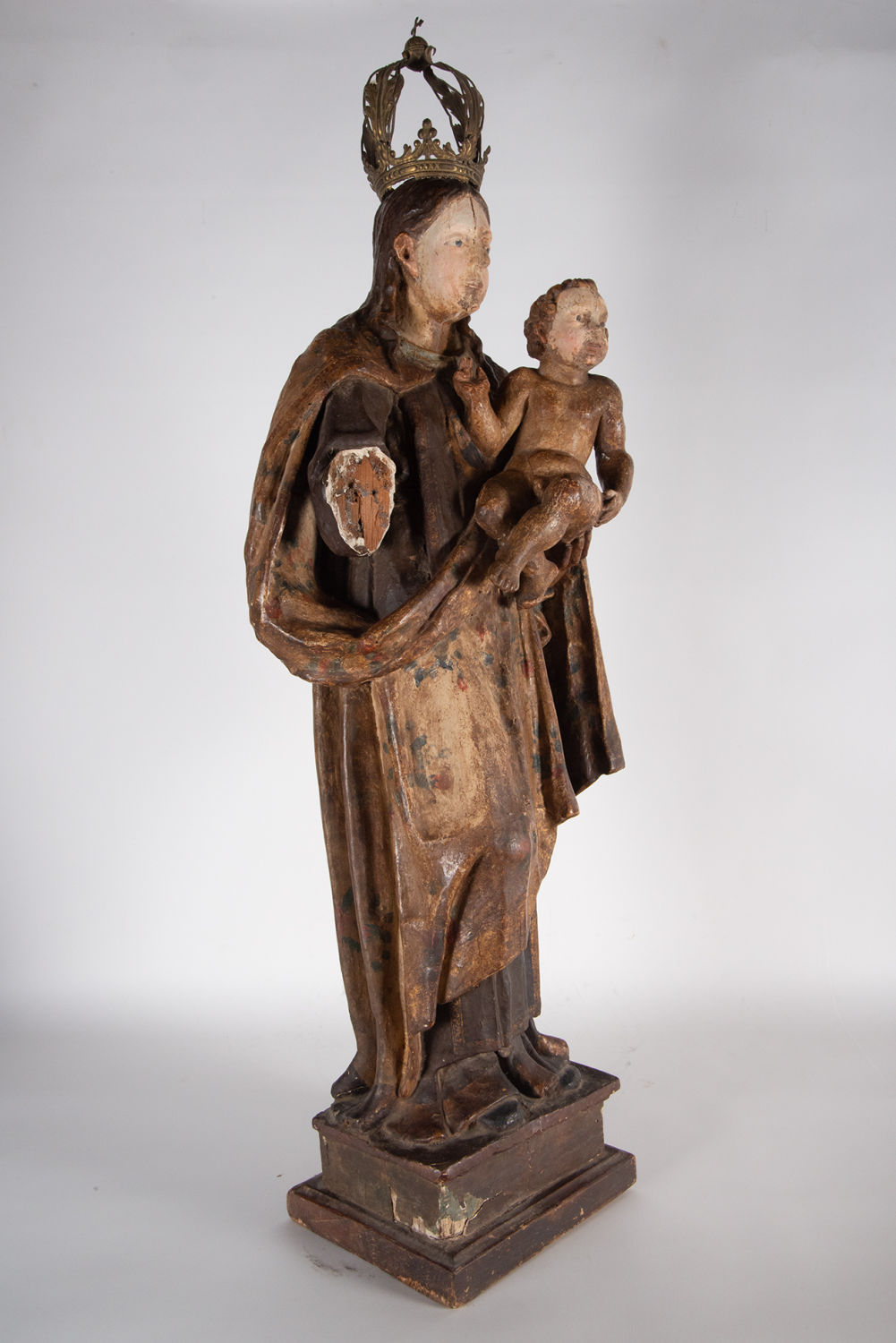 Great Virgin with Child, Spanish school of the 17th century - Image 3 of 5