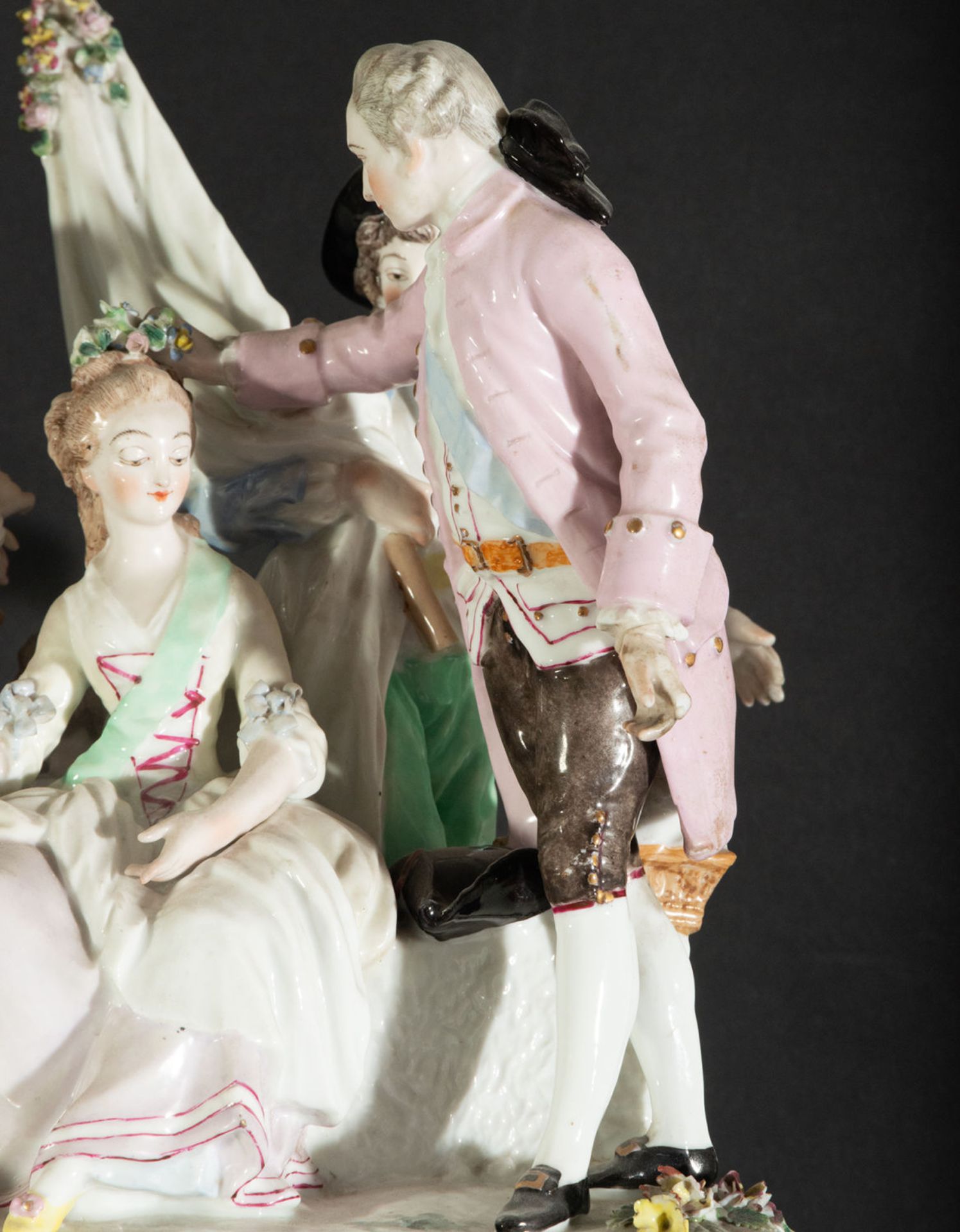 Marie Antoinette and Louis XVI in German porcelain, 19th century - Image 3 of 9