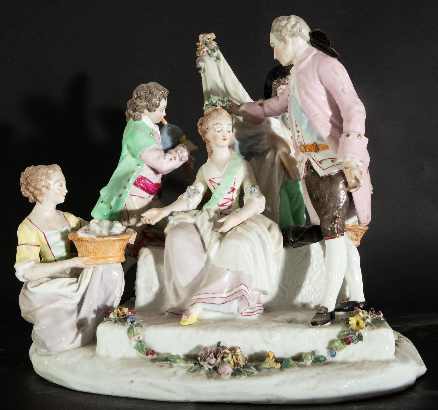 Marie Antoinette and Louis XVI in German porcelain, 19th century