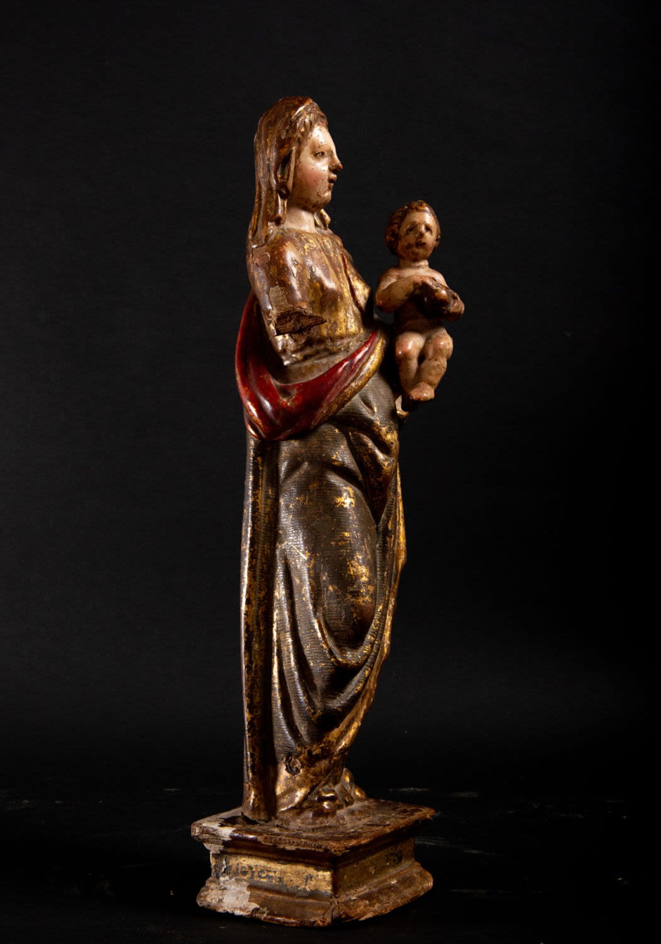 Important Virgin with Child, Burgos or Navarra, 16th century - Image 4 of 6