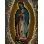 Virgin of Guadalupe, Novohispanic colonial school, Mexico, 18th century