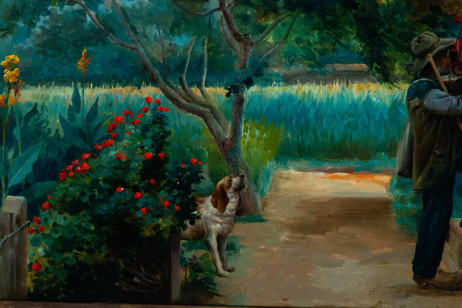 Boys in the Garden, Asterio Miñanos (Palencia, October 21, 1861-​Madrid, c. 1935), Spanish school fr - Image 3 of 7