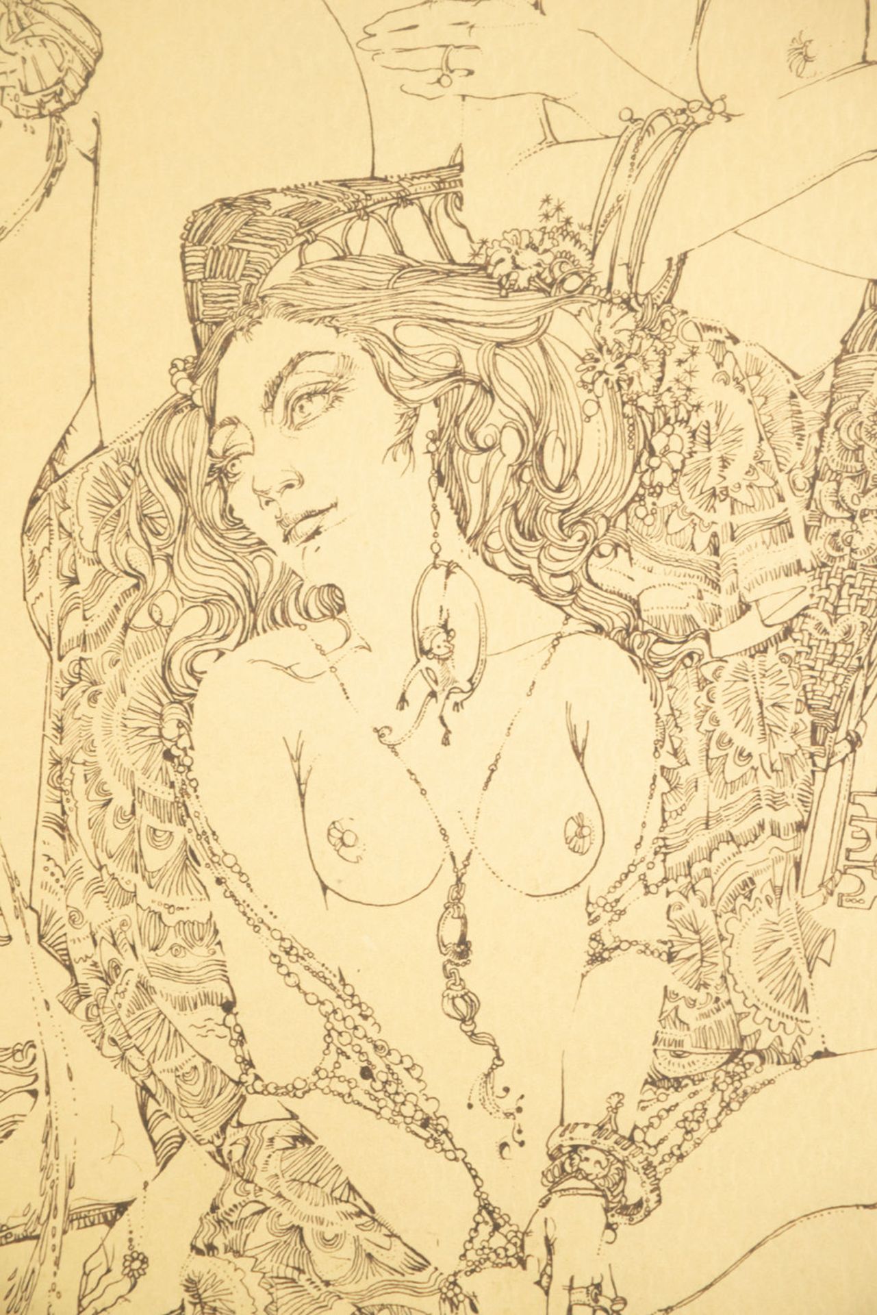 Pair of Erotic Drawings on paper, Miguel Arjona, 1971, Spanish school of the 20th century - Bild 8 aus 13