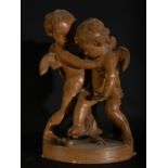 Jean Baptiste Pigalle, Pair of Cherubs Playing, 19th Century