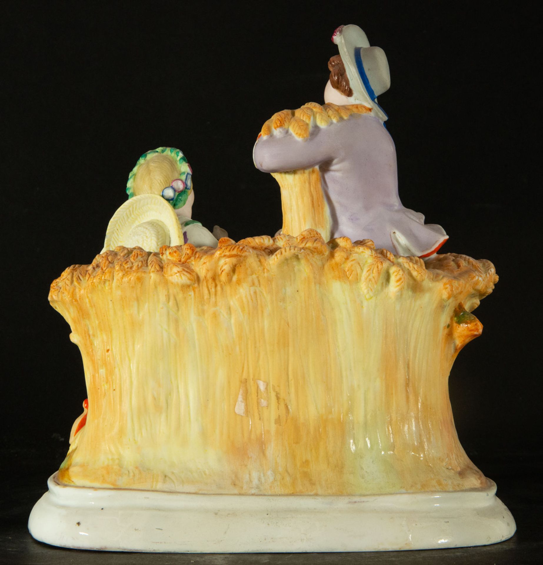 German biscuit porcelain group, 19th century - Image 4 of 4