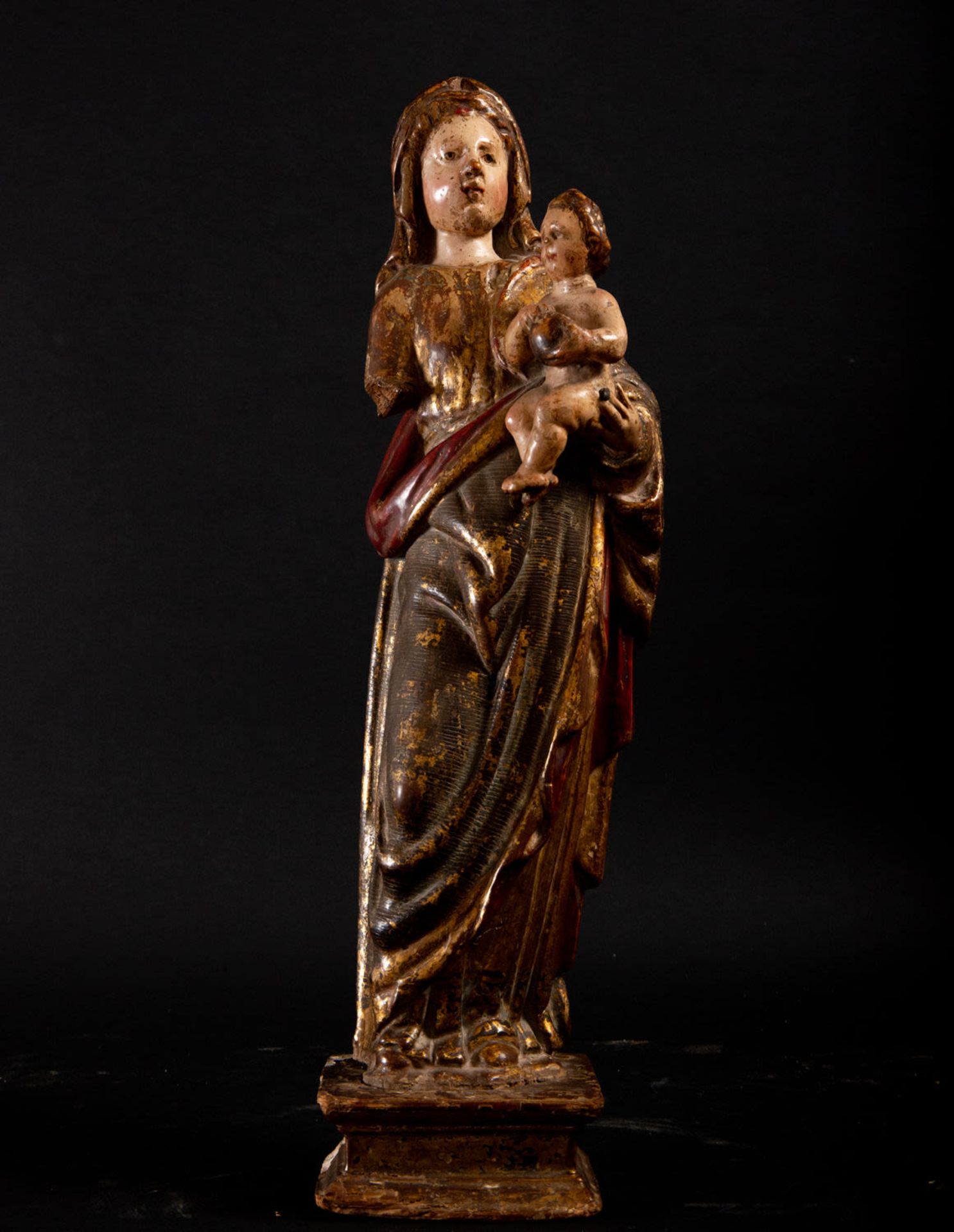 Important Virgin with Child, Burgos or Navarra, 16th century