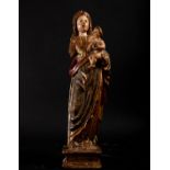 Important Virgin with Child, Burgos or Navarra, 16th century