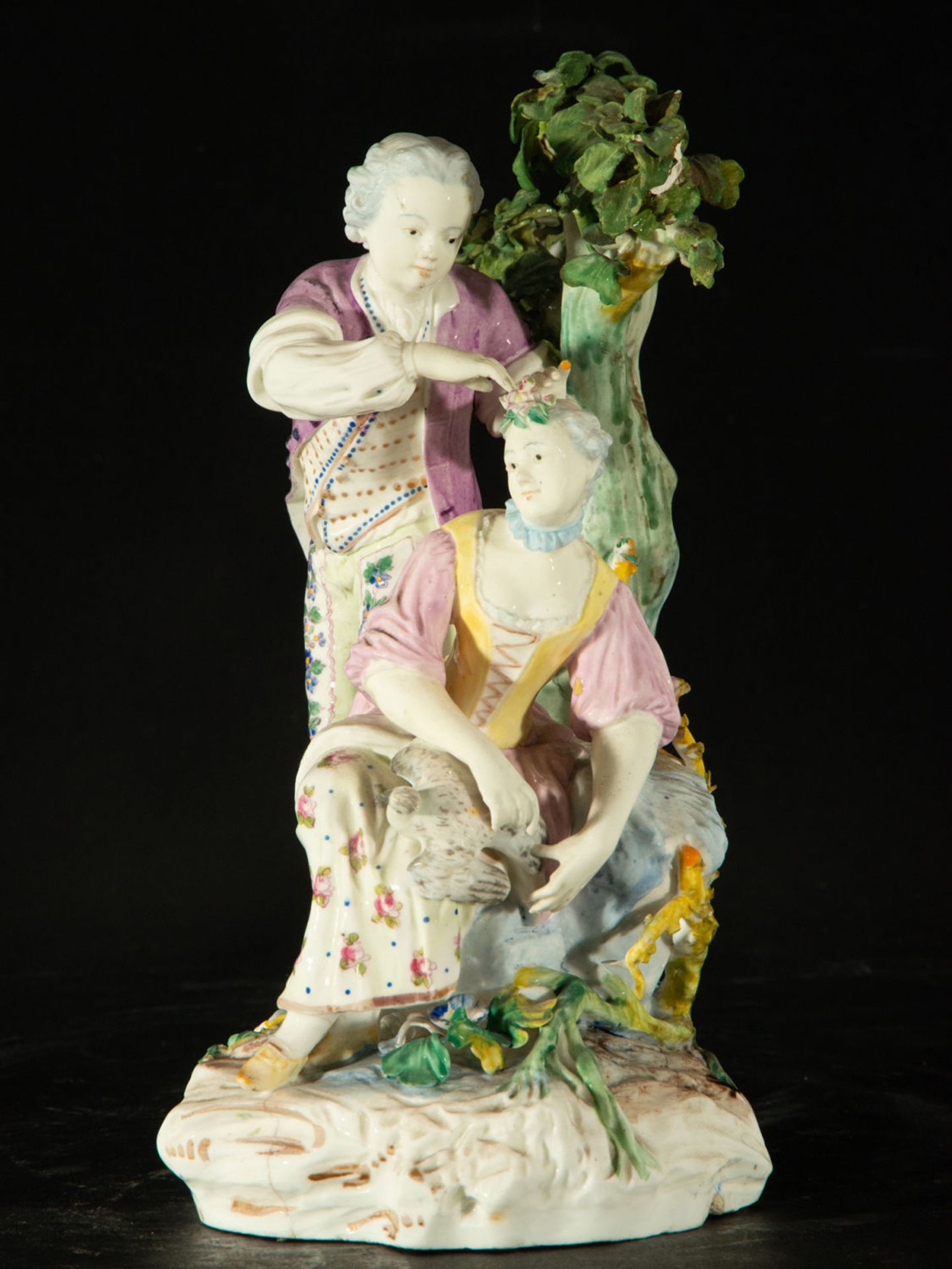 Gallant scene in English porcelain, 19th century - Image 2 of 6