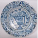 Large Talavera Ceramic Plate, 17th century