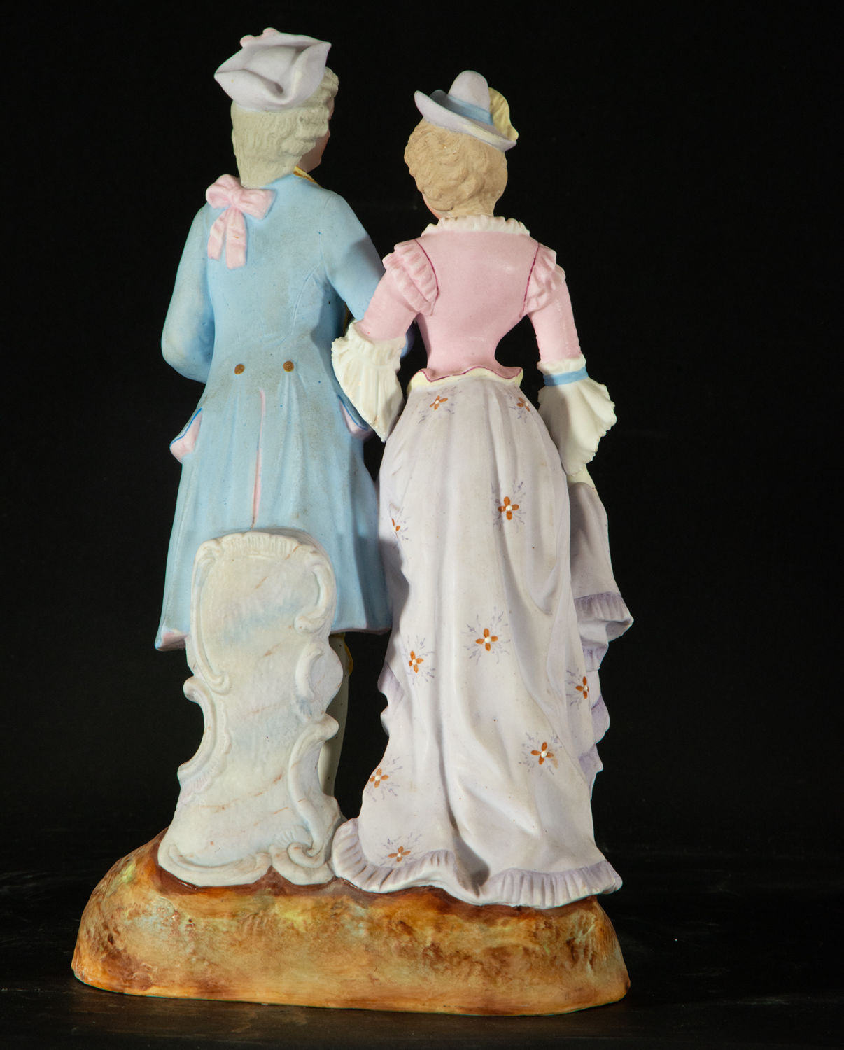 Porcelain couple in love, France, 19th century - Image 5 of 9