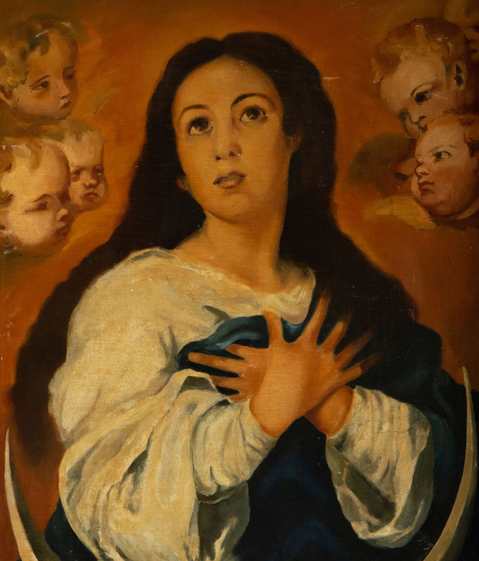 Immaculate Conception, 19th century Spanish school - Image 2 of 4
