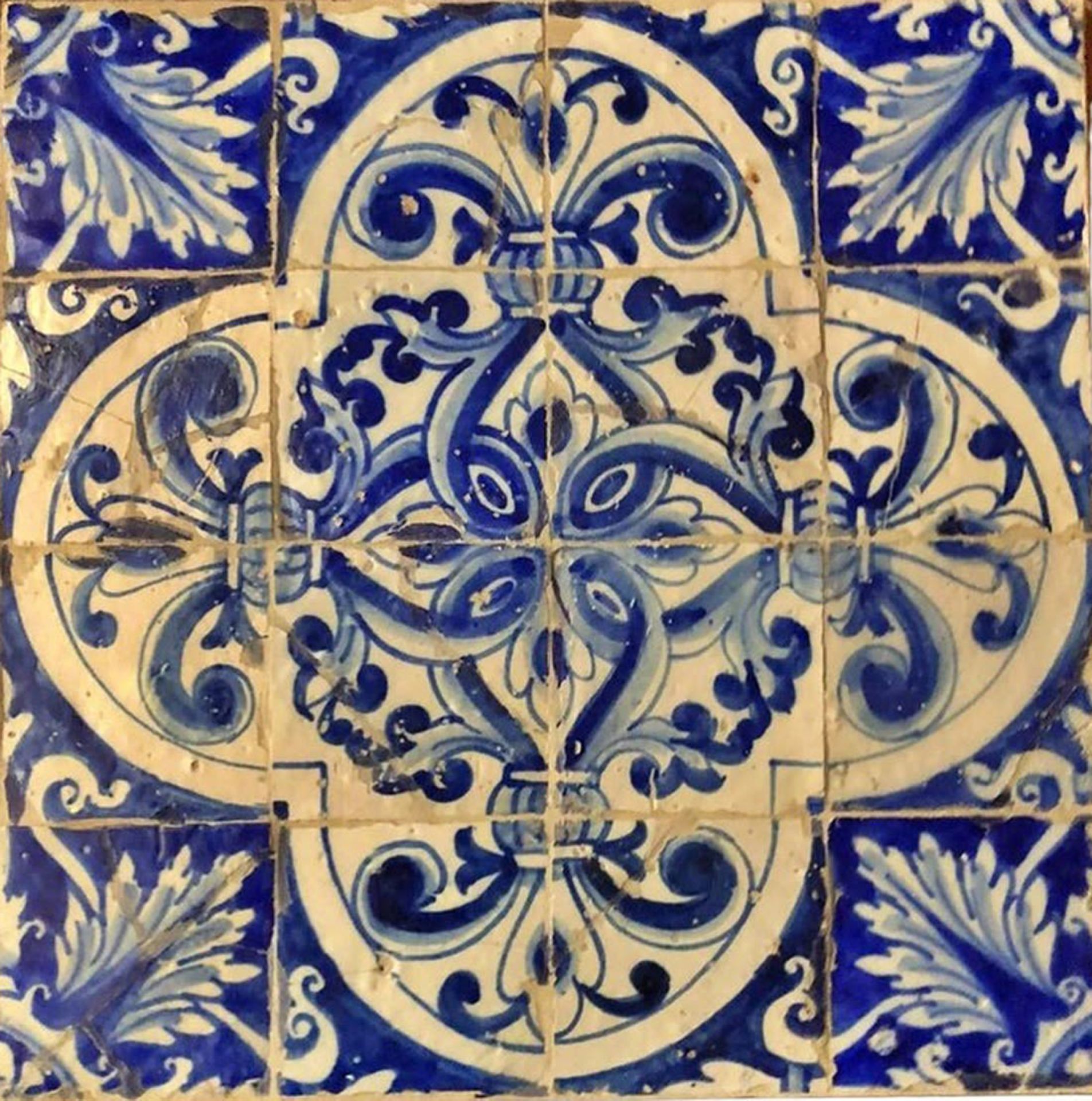 Panel of Portuguese Azulejos from the 17th century