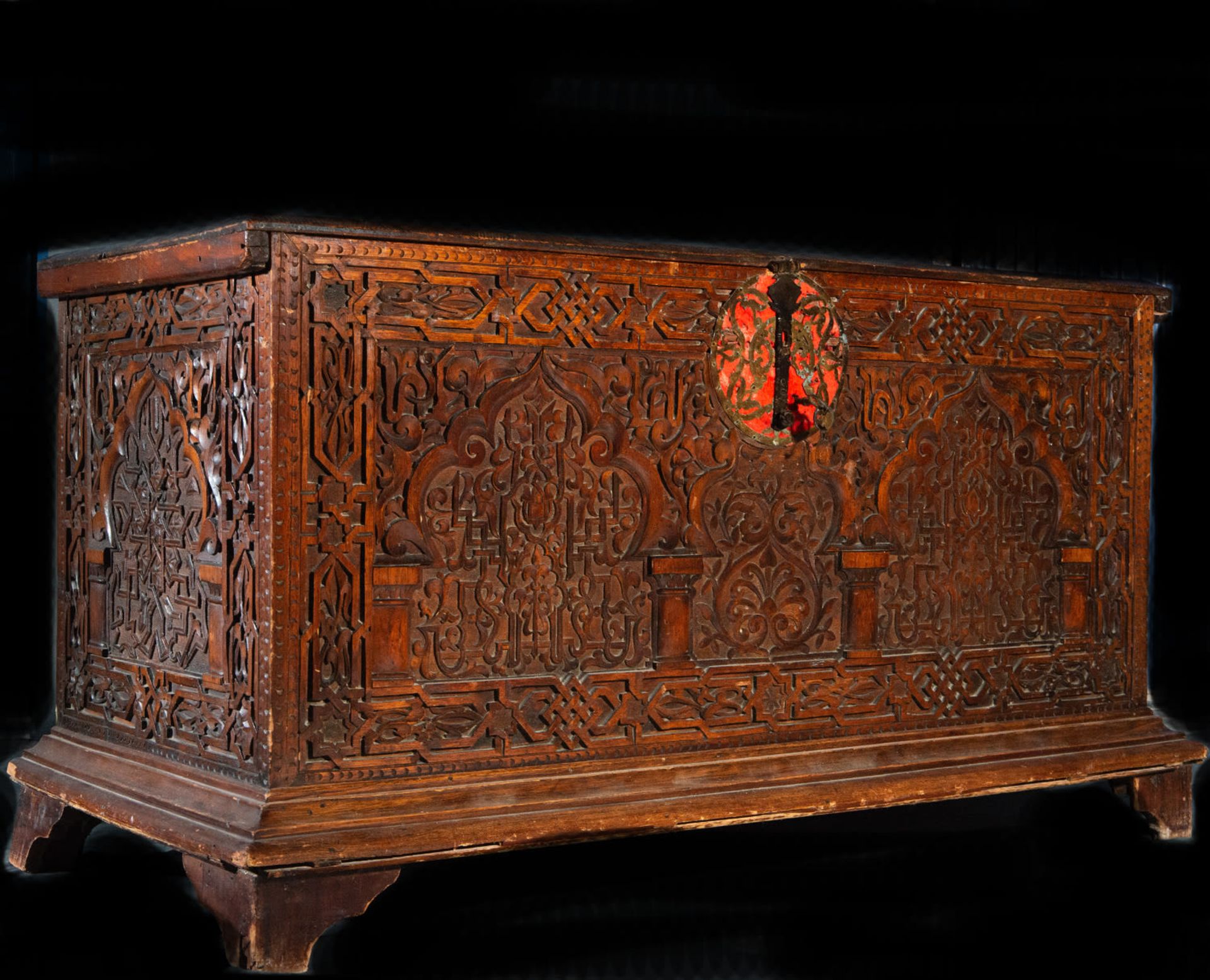 Nasrid style chest in cedar wood, Granada, 17th - 18th centuries - Image 5 of 12