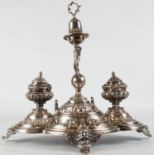 Important Portuguese silver Writing Set from 800, early 20th century