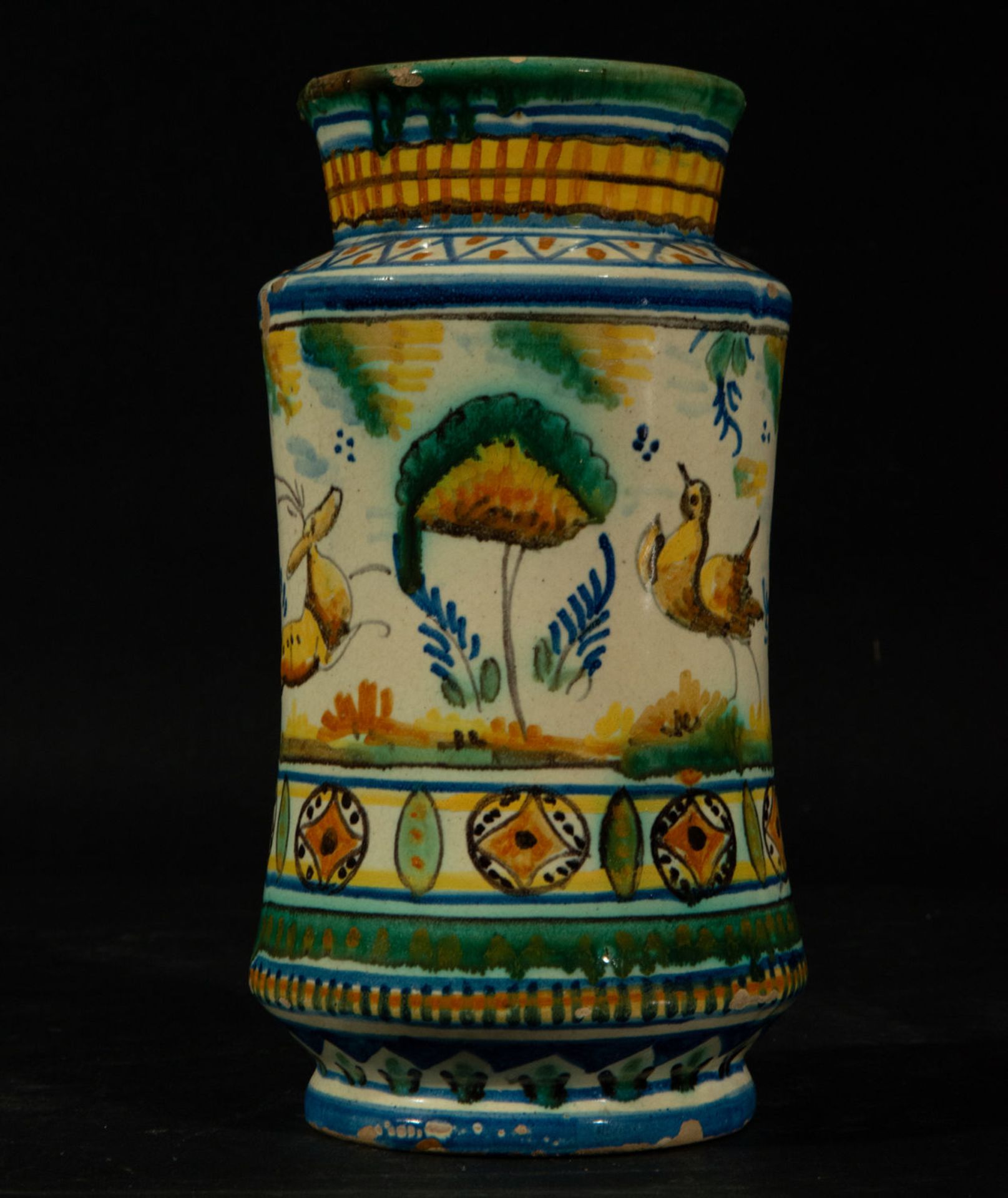 Ceramic Pharmacy Jar from Triana, Hare series, 18th - 19th century - Image 2 of 6