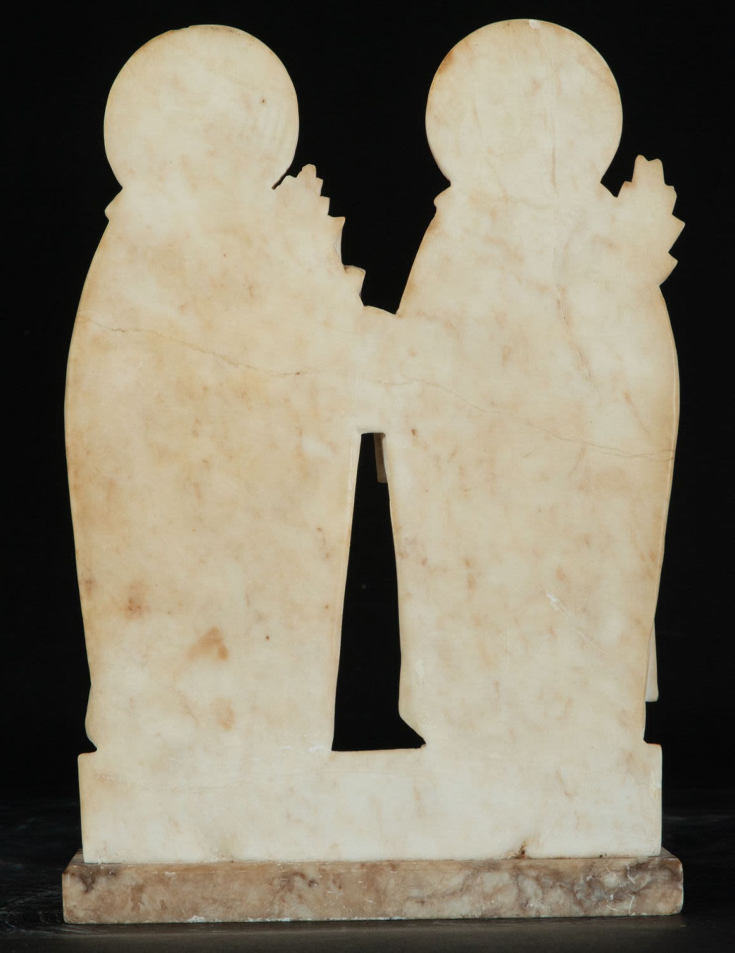 Saint Cosme and Saint Damian in Alabaster, 19th century - Bild 4 aus 4