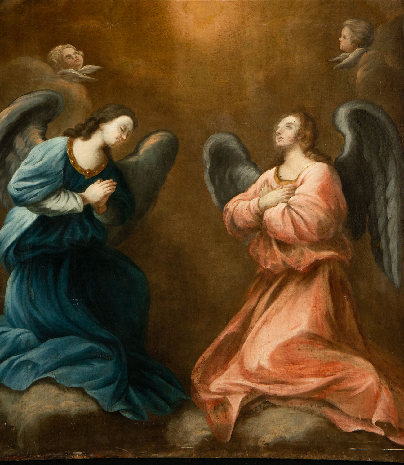 The Annunciation, Cuzco school from the 18th century - Image 2 of 7