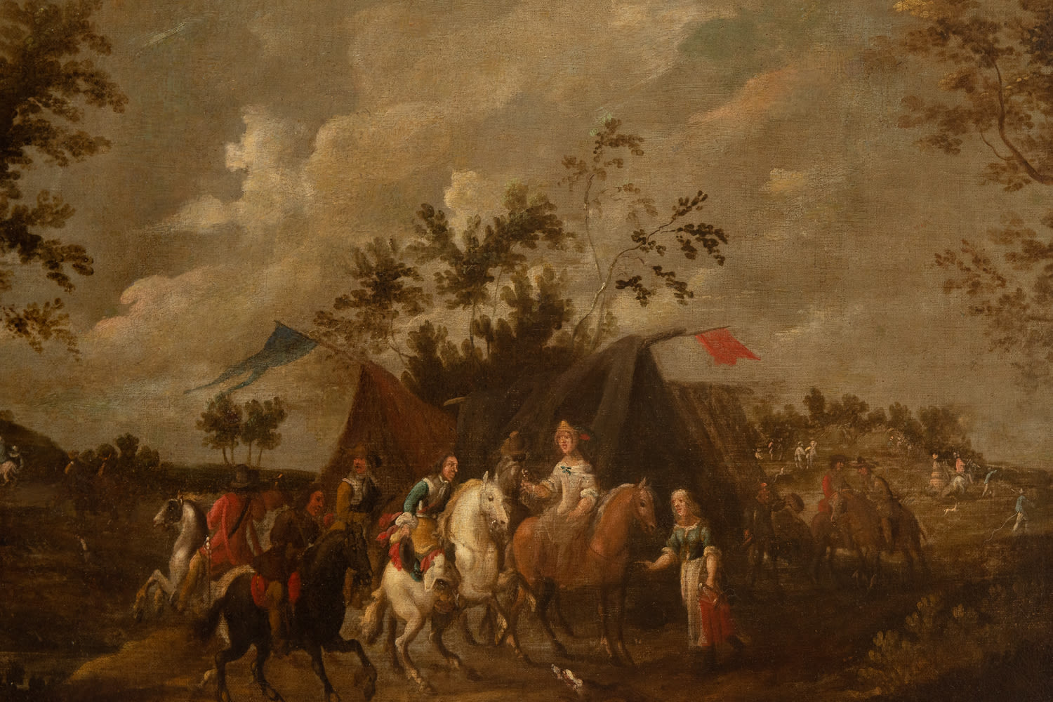 Cavalry scene, Dutch school from the second half of the 17th century - Image 3 of 12