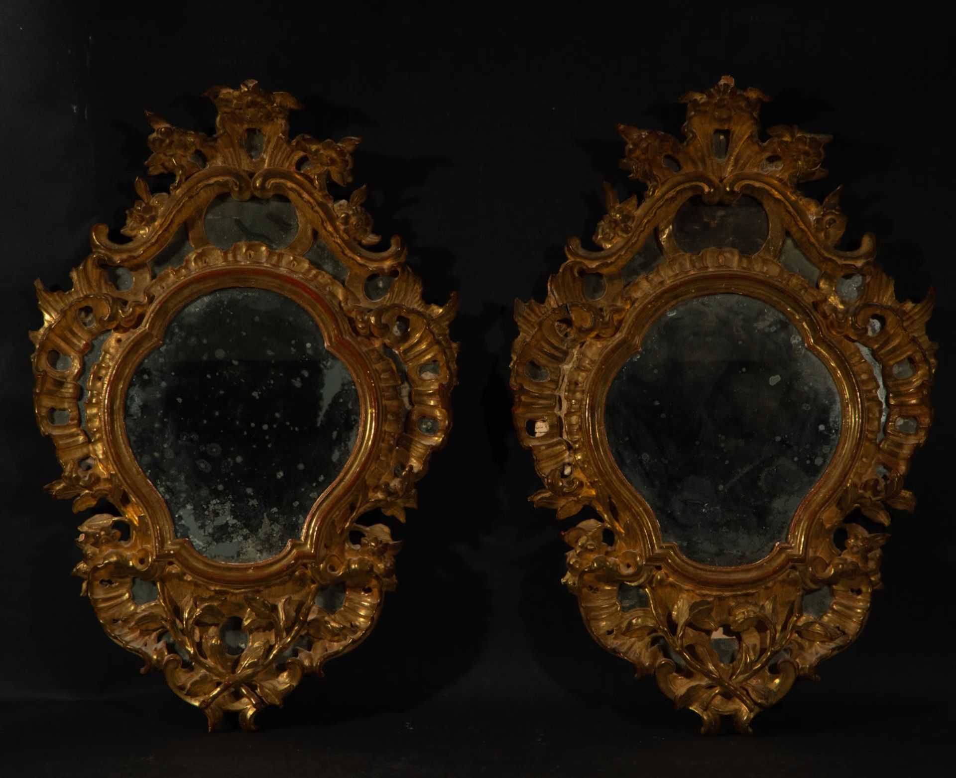 Spectacular pair of Venetian Cornucopias, 18th century - Image 2 of 10